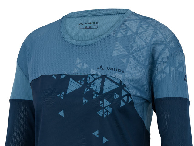 Camiseta para damas Moab LS T-Shirt V - blue gray/36