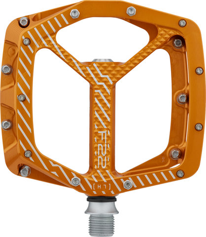 F22 Plattformpedale - orange/universal