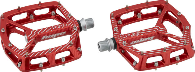 Hope Pedales de plataforma F22 - red/universal