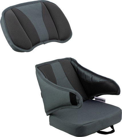 Croozer Apoyo de asiento para remolques para niños - asphalt grey/universal