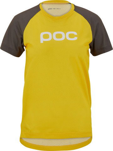 POC Maillot Youth Essential MTB Tee - aventurine yellow-sylvanite grey/164