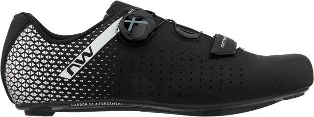 Northwave Core Plus 2 Wide Road Shoes - black-silver/42