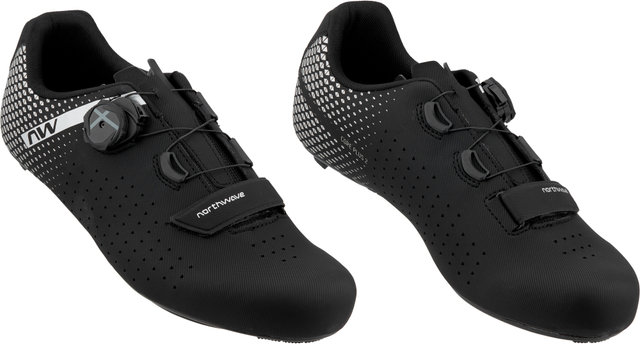 Northwave Zapatillas de ciclismo de ruta Core Plus 2 Wide - black-silver/42