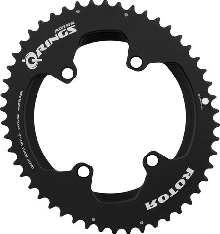 Rotor Kettenblatt Road, 4-Arm, Q-Ring, 110 mm Lochkreis 11-/12-fach - schwarz/50 Zähne