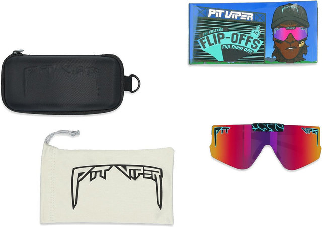 Pit Viper Lunettes The Flip-Offs - voltage/pink-purple