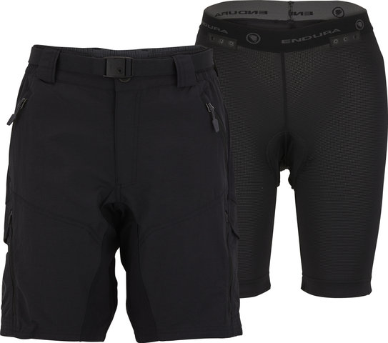 Pantalones cortos para damas Hummvee Shorts con pantalón interior - black/S