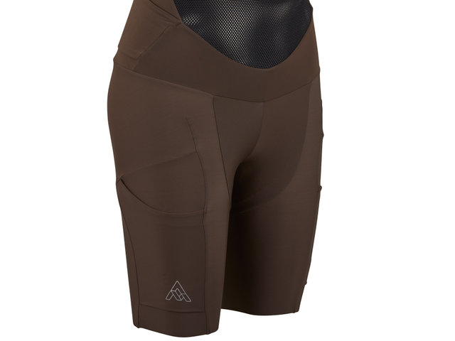 7mesh Culotes cortos con tirantes para damas WK3 Cargo Bib Short - peat/S