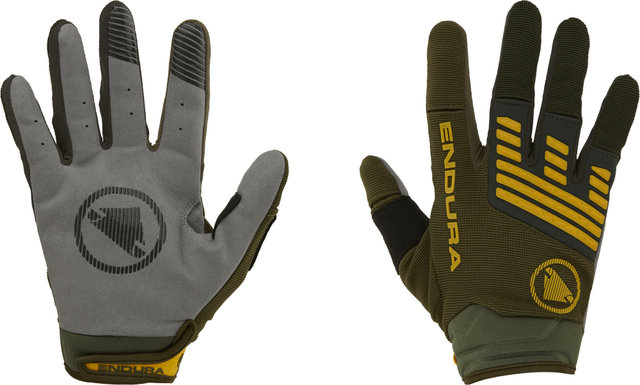SingleTrack Full Finger Gloves - olive green/M