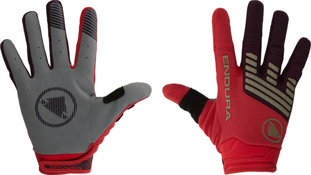 Guantes de dedos completos SingleTrack - pomegranate/M