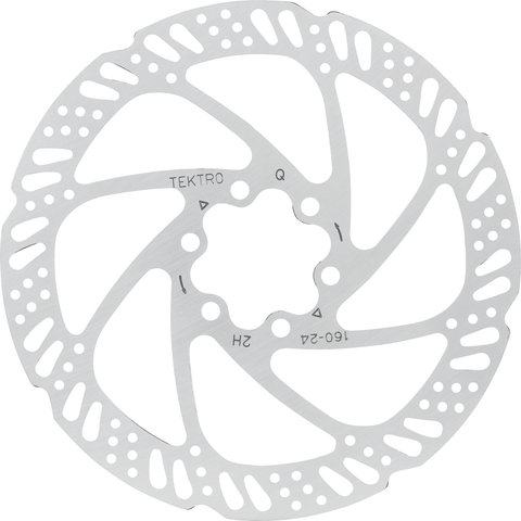 TR-24 6-bolt Brake Rotor - silver/160 mm