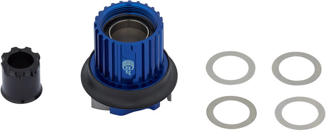 Kit de Conversion Corps de Roue Libre Standard p. Axe Traversant X-12 - bleu/Shimano Micro Spline
