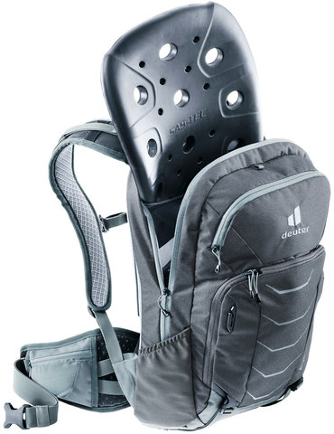 deuter Attack 16 Backpack w/ Back Protector - graphite-shale/16 litres