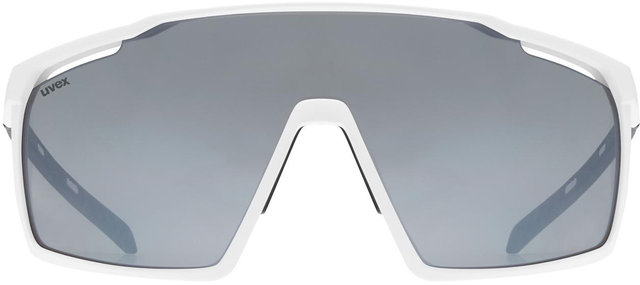 uvex mtn perform Sports Glasses - white matte/mirror silver