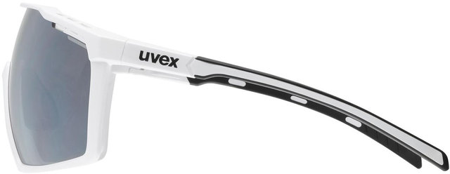 uvex mtn perform Sports Glasses - white matte/mirror silver