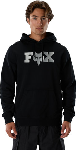 Fox Head X Fleece Hoodie - black | S