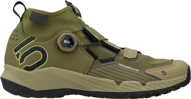 Five Ten Trailcross Pro Clip-In MTB Shoes - 2023 Model - focus olive-core black-orbit green/42