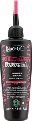 Muc-Off Aceite para cadenas All Weather Lube - universal/gotero, 120 ml