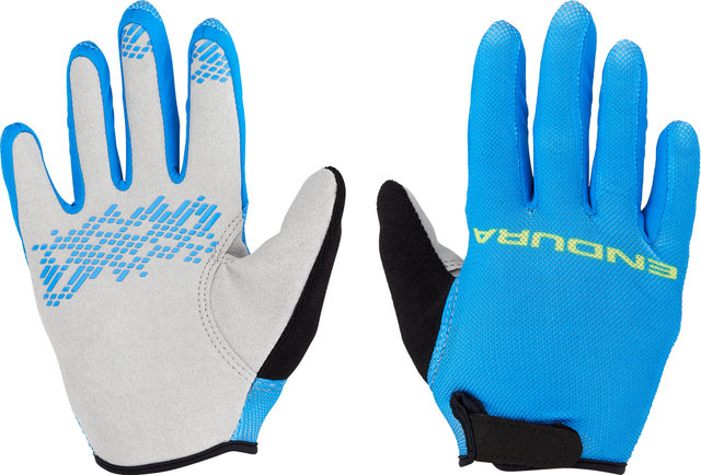 Endura Kids' Hummvee Full Finger Gloves - azure blue/L