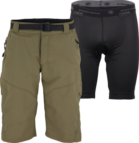 Pantalones cortos Hummvee Shorts con pantalón interior - mushroom/M