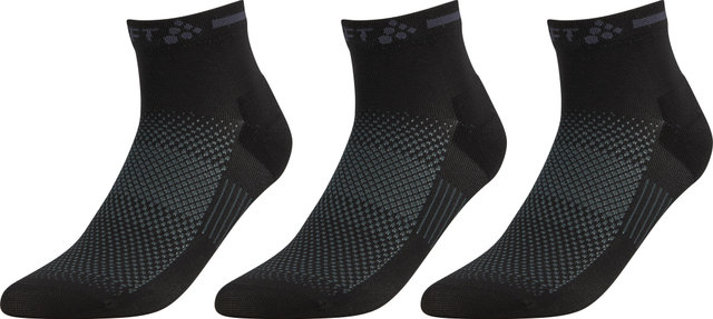 Core Dry Mid Socks 3-Pack - black/40-42