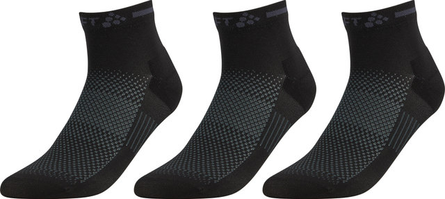 Craft Core Dry Mid Socken 3er-Pack - black/40-42