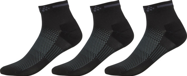 Craft Calcetines en paquete de 3 pares Core Dry Mid - black/40-42