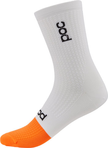POC Flair Socks - hydrogen white-zinc orange/40-42