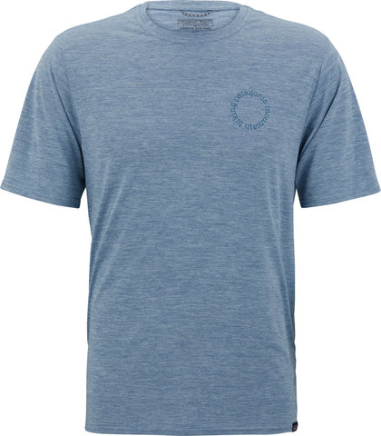 Camiseta Capilene Cool Daily Graphic Lands - spoke stencil-steam blue-xdye/M