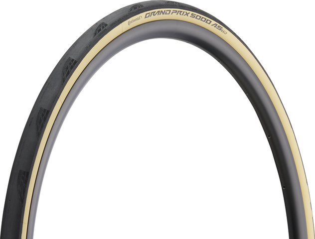 Continental Grand Prix 5000 AS Tubeless Ready 28" Folding Tyre - black-creme/28-622 (700x28c)