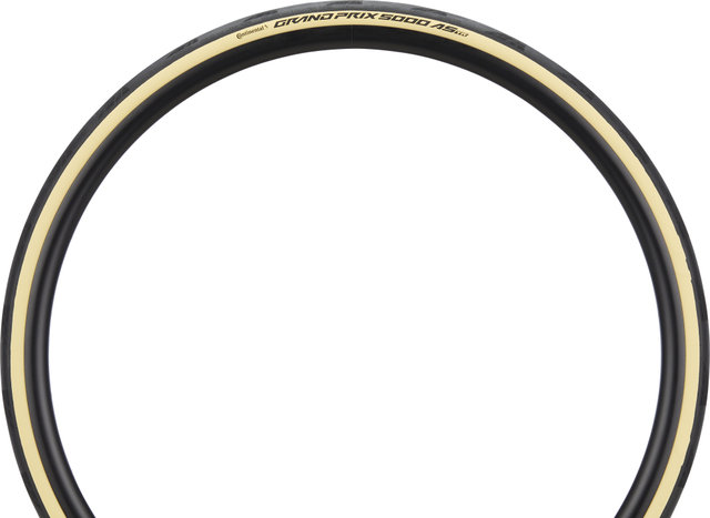 Continental Grand Prix 5000 AS Tubeless Ready 28" Folding Tyre - black-creme/28-622 (700x28c)