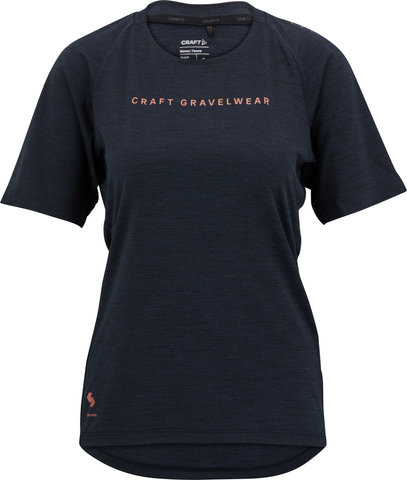 Craft Adv Gravel S/S Tee Damen Jersey - black-melange/S