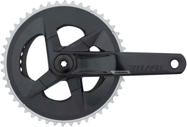 SRAM Juego de bielas c. potenciómetro Rival DUB 2x12 velocidades Powermeter - black/170,0 mm 35-48