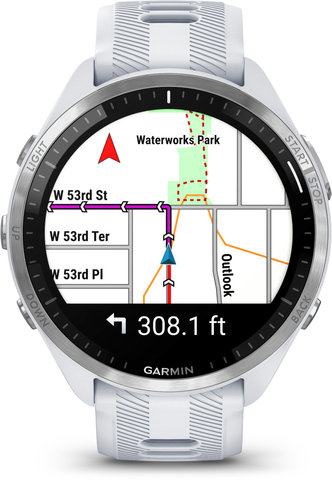 Garmin Forerunner 965 GPS Running & Triathlon Smartwatch - stone white-titanium-stone white-light grey/universal