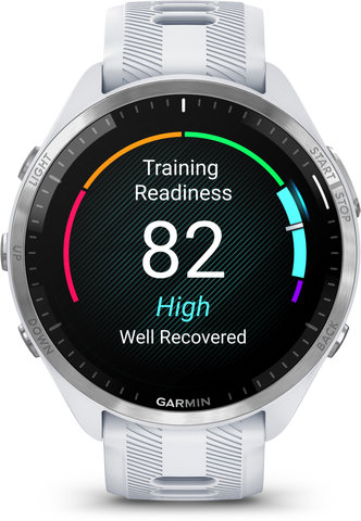 Garmin Forerunner 965 GPS Running & Triathlon Smartwatch - stone white-titanium-stone white-light grey/universal