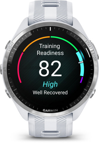 Garmin Forerunner 965 GPS Running & Triathlon Smartwatch - blanc pierre - titane -blanc pierre - gris clair/universal