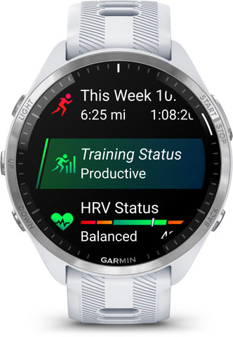 Garmin Forerunner 965 GPS Running & Triathlon Smartwatch - stone white-titanium-stone white-light grey/universal