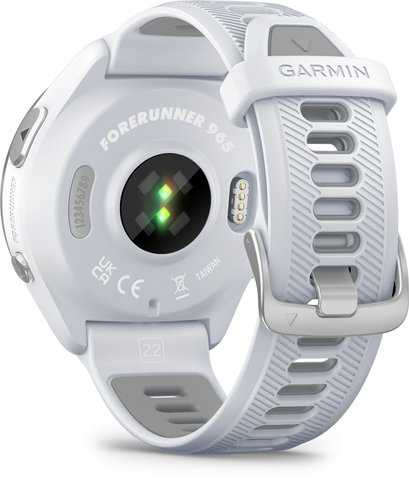 Garmin Forerunner 965 GPS Running & Triathlon Smartwatch - blanc pierre - titane -blanc pierre - gris clair/universal