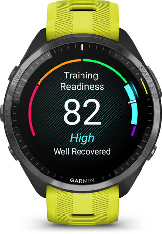 Garmin Forerunner 965 GPS Running & Triathlon Smartwatch - noir - gris carbone - jaune citron - noir/universal