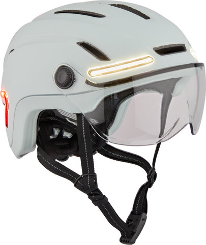 Giro Ethos MIPS Shield LED Helmet - matte chalk/55 - 59 cm