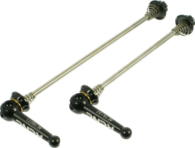 KCNC KQR Nabenschnellspannerset Titan MTB - schwarz/Satz (VR + HR)