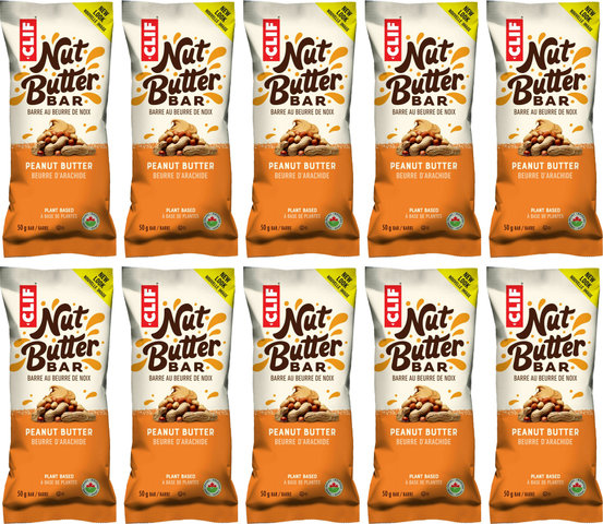CLIF Bar Nut Butter Bar - 10 Pack - peanut butter
