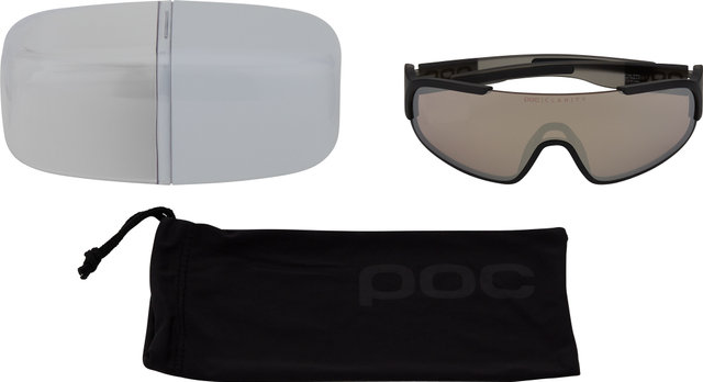 POC Lunettes Crave - uranium black translucent-grey/brown-silver mirror