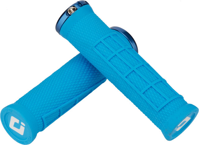 ODI Elite Flow Lock-On 2.1 Lenkergriffe - cyan blue/130 mm