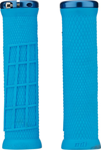 ODI Elite Flow Lock-On 2.1 Grips - cyan blue/130 mm