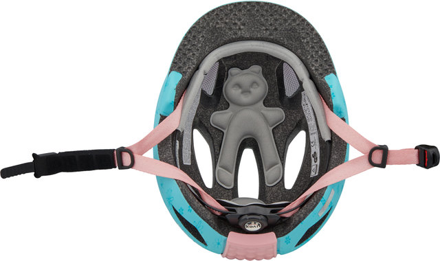 oyo style Kids Helmet - flowers cyan matt/50 - 54 cm