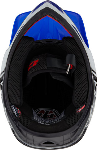 Troy Lee Designs D3 Fiberlite Helm - volt blue/56 - 57 cm