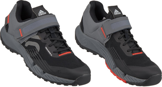 Trailcross Clip-In Womens MTB Schuhe - core black-grey three-red/38