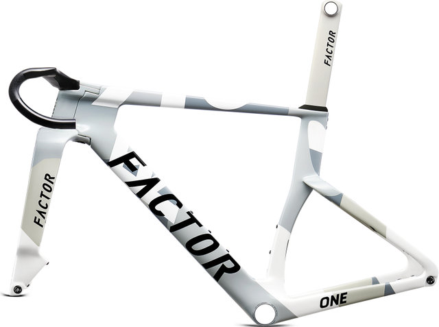 Factor Kit de Cadre ONE Nimbus Grey Disc Carbon SRAM 28" - nimbus grey/0 mm/M/28"/43 mm/38 cm, 110 mm, 0 mm Rise