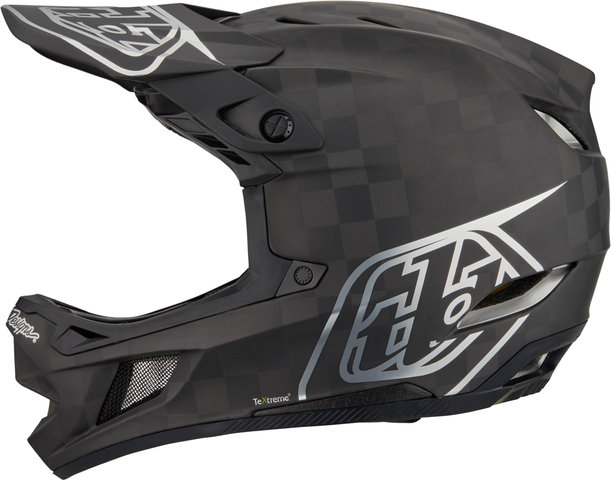 Troy Lee Designs D4 Carbon MIPS Helm - stealth black-silver/58 - 59 cm