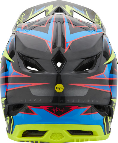 Troy Lee Designs Casque D4 Carbon MIPS - volt black-flo yellow/55 - 56 cm